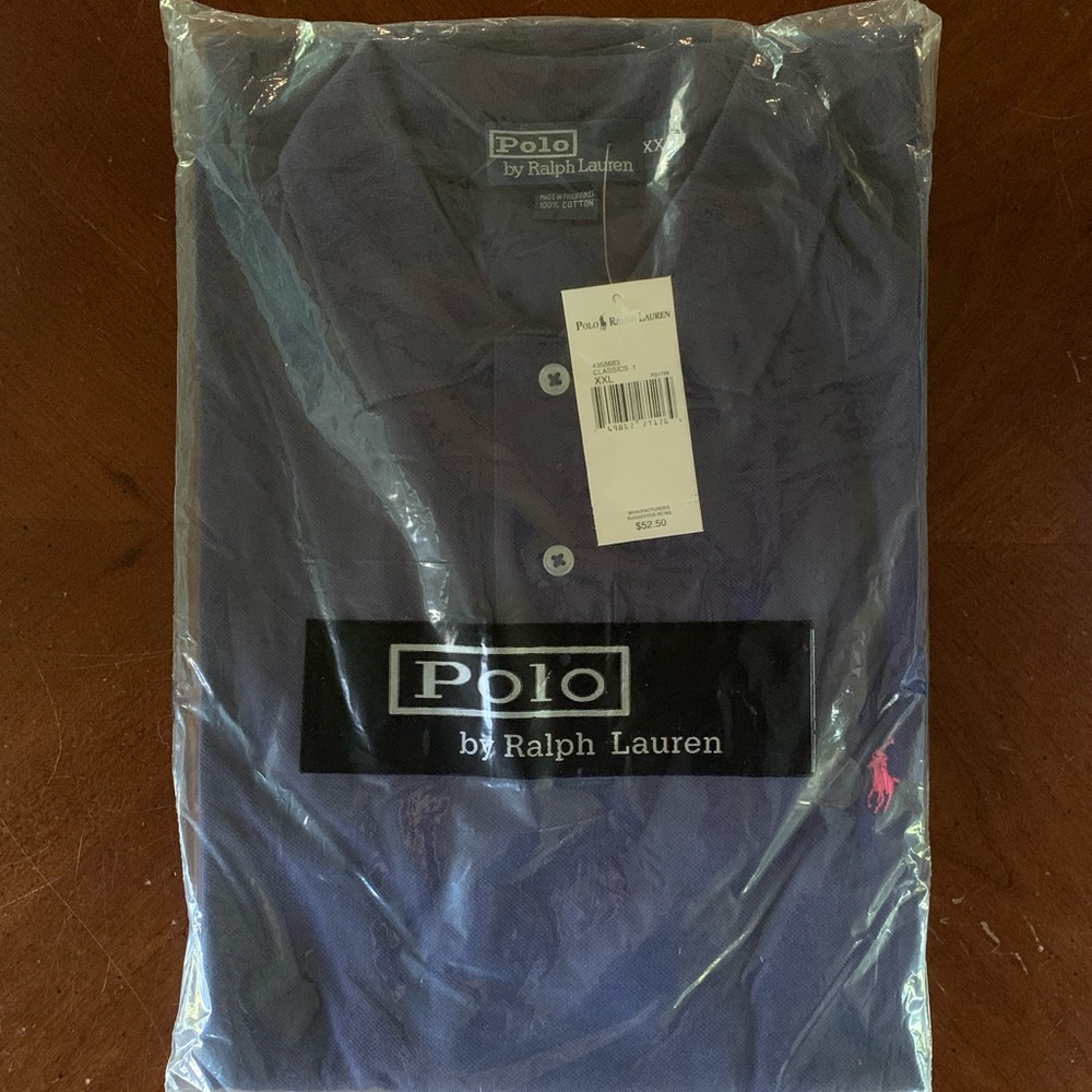 Navy Blue Ralph Lauren Short Sleeved Polo